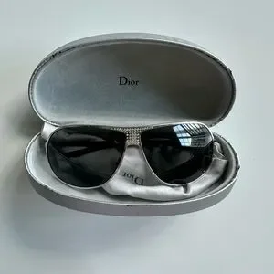Dior | Accessories | Vintage Hard Dior Silver Sunglasses  display picture 2